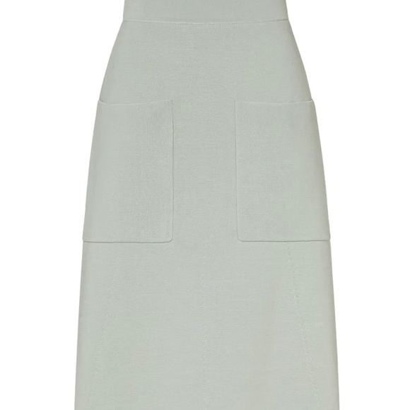 Reiss Bridgette Knitted A-Line Skirt Pepermint-Green Size 2 - Picture 2 of 11